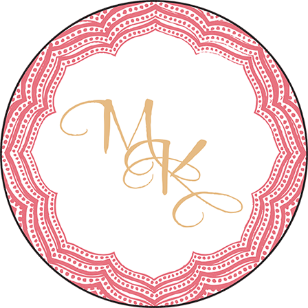 Elegant Monogram Letterpress Coaster Design Medium