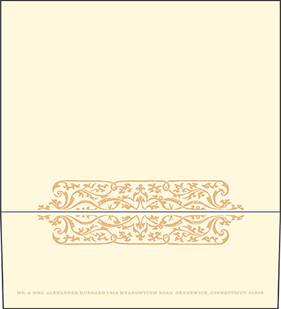 Elegant Monogram Letterpress Envelope Design Medium