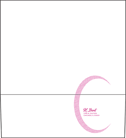 Ellisse Letterpress Envelope Design Medium