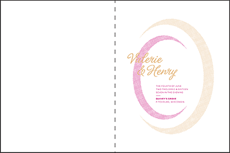 Ellisse Letterpress Program Design Medium