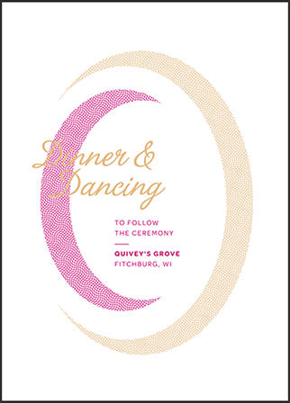 Ellisse Letterpress Reception Design Medium
