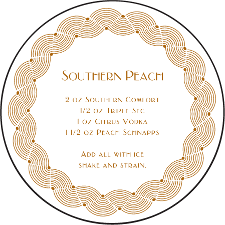 Emile Letterpress Coaster Design Medium