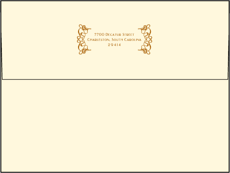 Emile Letterpress Envelope Design Medium