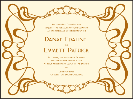 Emile Letterpress Invitation Design Medium