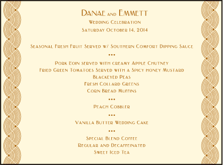 Emile Letterpress Menu Design Medium