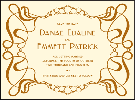 Emile Letterpress Save The Date Design Medium