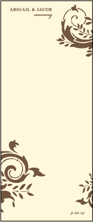 Empire Letterpress Program Tea Design Medium