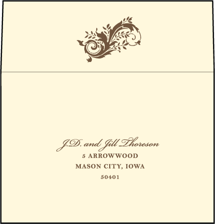 Empire Letterpress Reply Envelope Design Medium