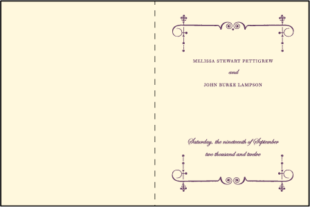 English Waltz Letterpress Program Design Medium