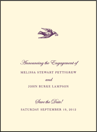 English Waltz Letterpress Save The Date Design Medium