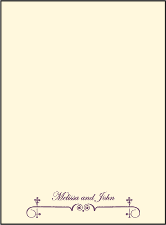 English Waltz Letterpress Thank You Card Flat Design Medium