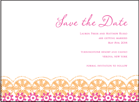 Esperanza Letterpress Save The Date Design Medium