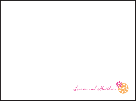 Esperanza Letterpress Thank You Card Flat Design Medium