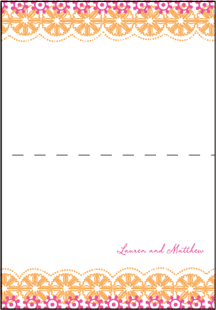 Esperanza Letterpress Thank You Card Fold Design Medium