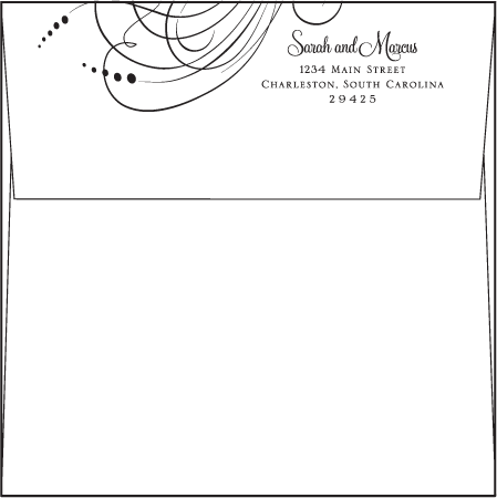 Evelyn Letterpress Envelope Design Medium