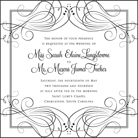 Evelyn Letterpress Invitation Design Medium