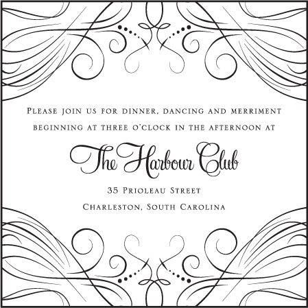 Evelyn Letterpress Reception Design Medium