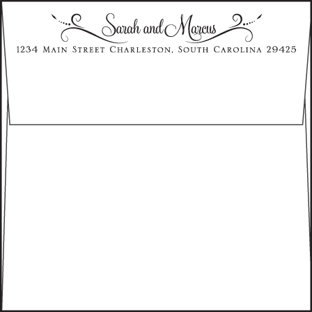 Evelyn Letterpress Thank You Card Flat Envelope Design Medium