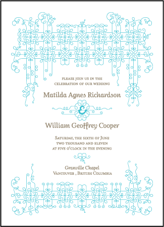 Exuberance Letterpress Invitation Design Medium