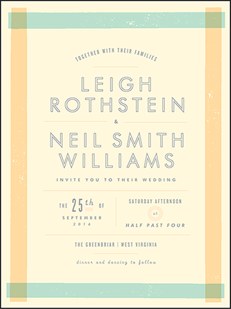 Farmstand Letterpress Invitation Design Medium