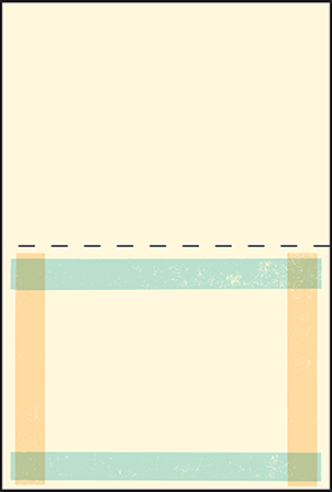 Farmstand Letterpress Placecard Fold Design Medium