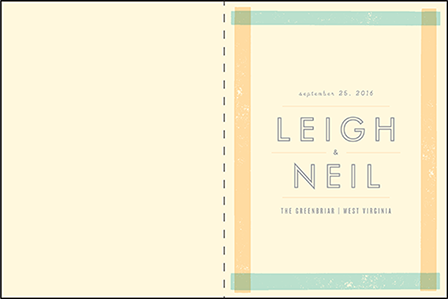 Farmstand Letterpress Program Design Medium