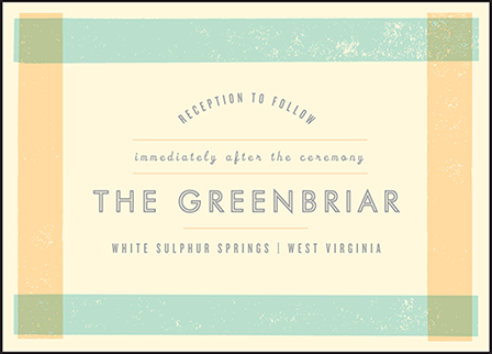 Farmstand Letterpress Reception Design Medium