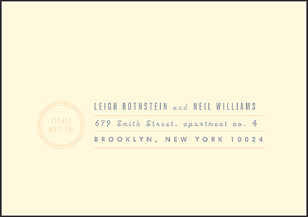 Farmstand Letterpress Reply Envelope Design Medium