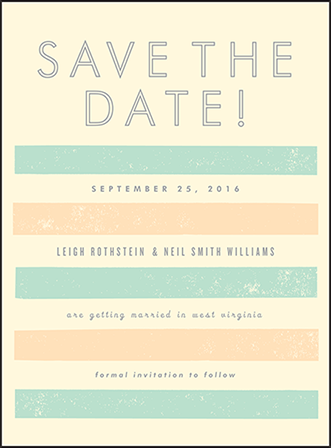 Farmstand Letterpress Save The Date Design Medium