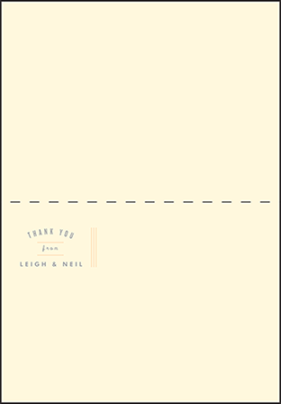 Farmstand Letterpress Thank You Card Fold Design Medium