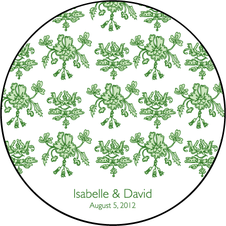 Festoon Letterpress Coaster Design Medium