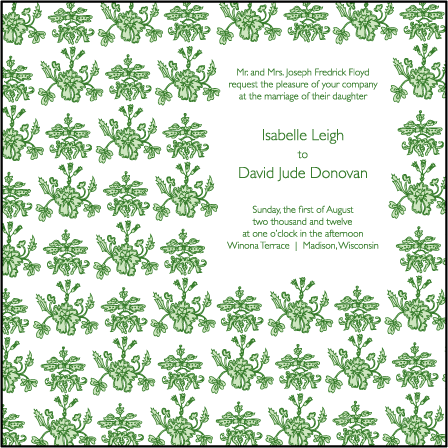 Festoon Letterpress Invitation Design Medium