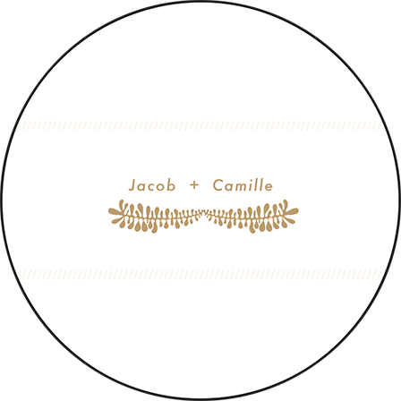 Fidelia Letterpress Coaster Design Medium