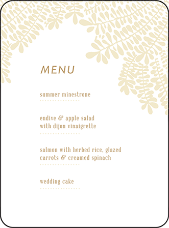 Fidelia Letterpress Menu Design Medium