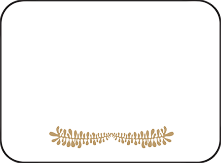 Fidelia Letterpress Placecard Flat Design Medium