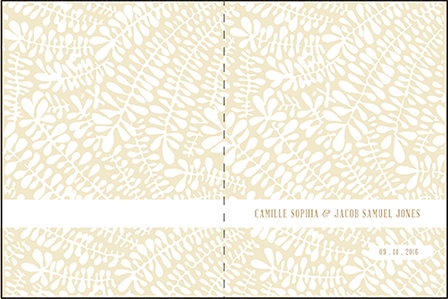 Fidelia Letterpress Program Design Medium