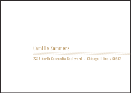 Fidelia Letterpress Reply Envelope Design Medium