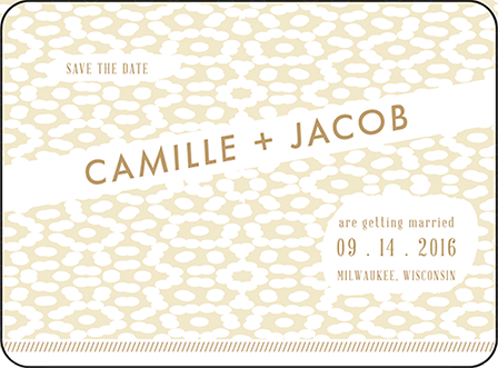 Fidelia Letterpress Save The Date Design Medium