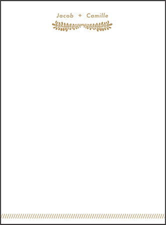 Fidelia Letterpress Thank You Card Flat Design Medium