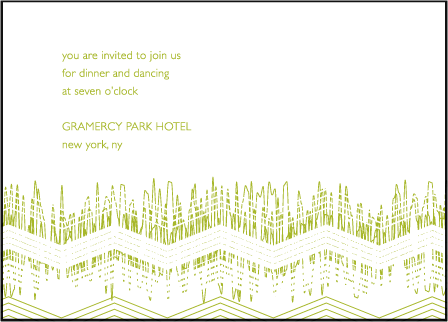 Fields Letterpress Reception Design Medium