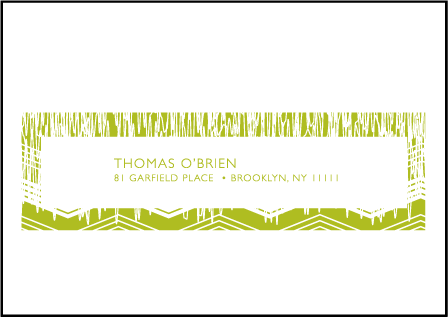 Fields Letterpress Reply Envelope Design Medium