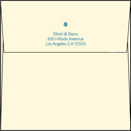 Fig Letterpress Save The Date Envelope Design Medium