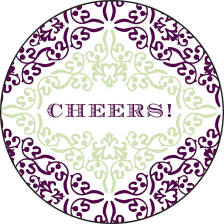 Filigree Letterpress Coaster Design Medium