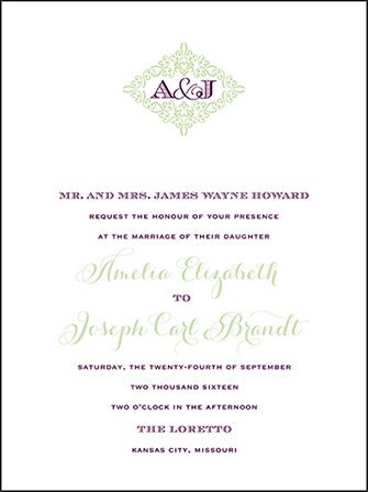 Filigree Letterpress Invitation Design Medium