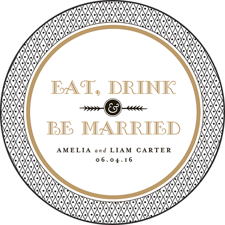 Fitzgerald Letterpress Coaster Design Medium
