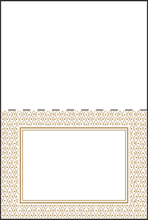 Fitzgerald Letterpress Placecard Fold Design Medium