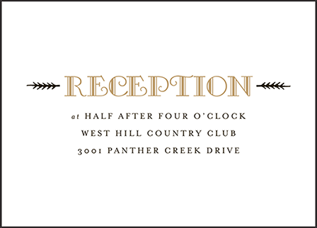 Fitzgerald Letterpress Reception Design Medium