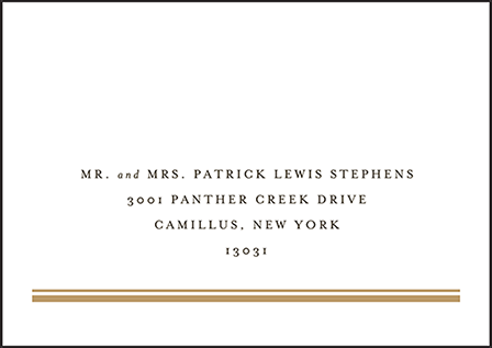 Fitzgerald Letterpress Reply Envelope Design Medium