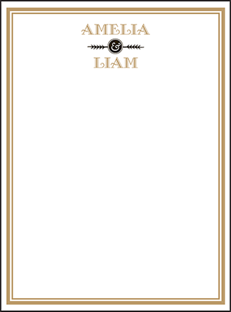 Fitzgerald Letterpress Thank You Card Flat Design Medium