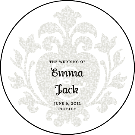 Fleur De Lys Letterpress Coaster Design Medium